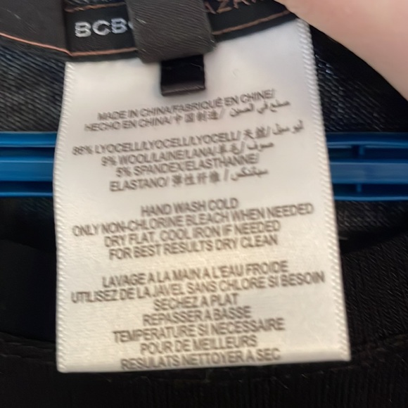 Black sheer bcbg midi knit dress - Picture 3 of 3